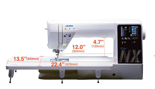 KIREI HZL-NX7 Professional Quality Quilting and Sewing Machine with 351 Stitch Patterns and 4 Fonts